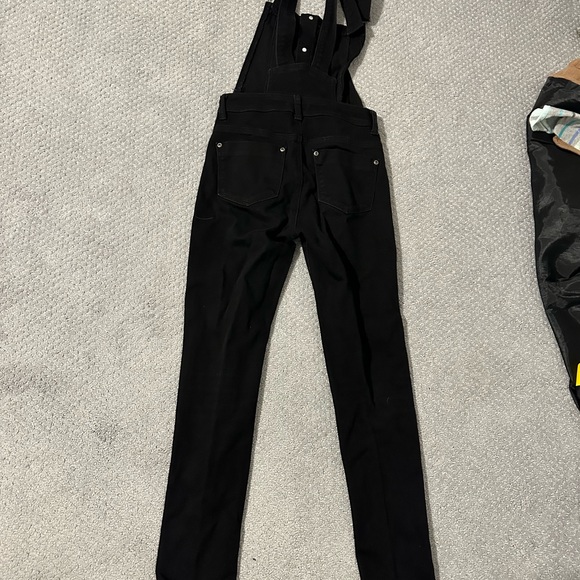 Black Denim Overalls | Women’s Overalls Cottagecore Western Distressed - Picture 4 of 7